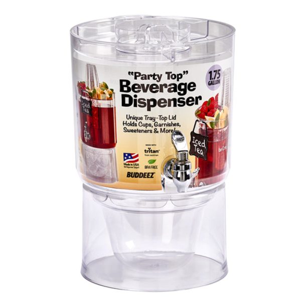Buddeez® 14402-RTL Party Top Beverage Dispenser, 1.75 Gallon on Sale