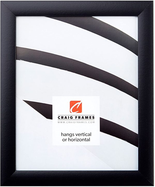 Craig Frames 1WB3BK 16 by 24 Inch Picture Frame, Smooth Wrap Finish, 1 Inch Wide, Black 6864RR Hot on Sale - Image 3