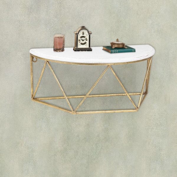 Hiatt Wood and Metal Wall Shelf OG214 Online Sale