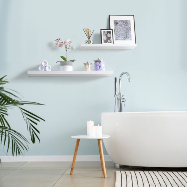 1  H x 36  W x 8  D White Brusly Floating Shelf (Set of 2) MRM3896 Supply - Image 3
