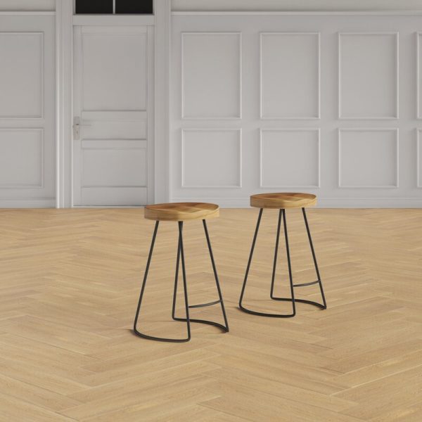 Capra Solid Wood Counter Stool, OG328 Online now - Image 2