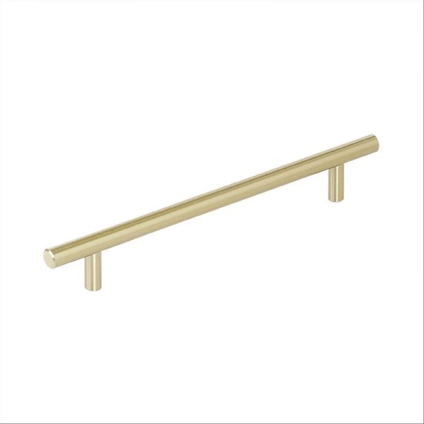 Golden Champagne Wayfair Basics® Cabinet 7  Center to Center Bar Pull Multipack (Set of 10) OG167 Supply - Image 2