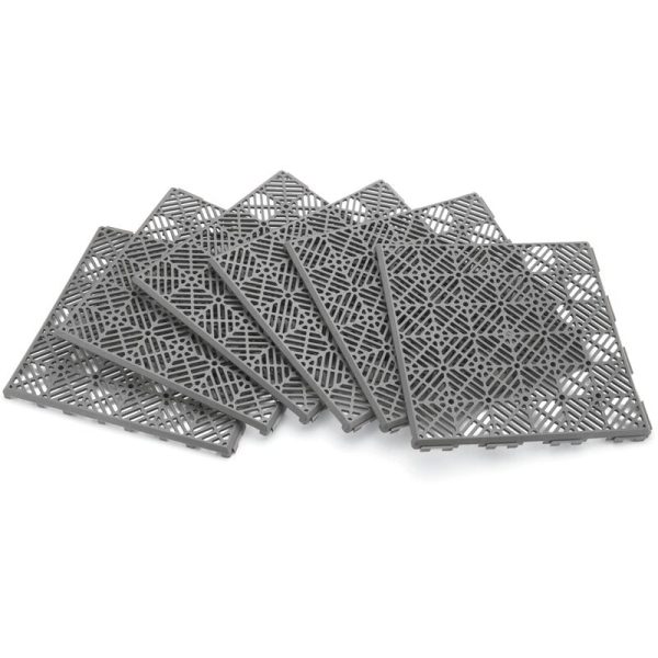 11.81  x 11.81  Plastic Interlocking Deck Tile in Gray (Set of 12) 6258RR (2 boxes) For Cheap - Image 3