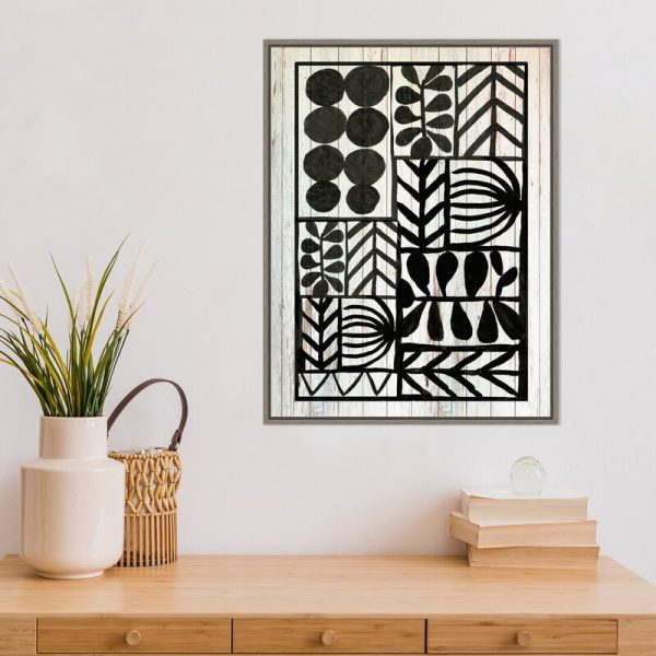 Botanic Print by Tom Reeves - Floater Frame Painting on Canvas 3096AH Online Hot Sale