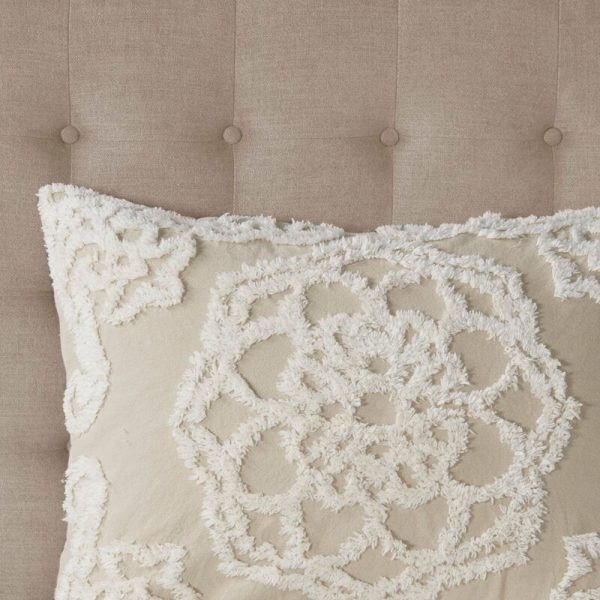 King Cal. King Coverlet + 2 King Shams Taupe Montpelier 100% Cotton Coverlet   Bedspread Set MRM GL3391 Online now - Image 2