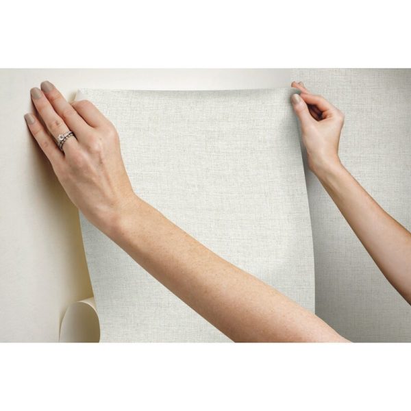 Helsinki Papyrus Weave 20  L x 27  W Peel and Stick Wallpaper Roll (Set of 2) 3113AH GL For Cheap - Image 2