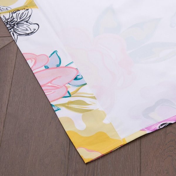 Bellario Floral Semi-Sheer Rod Pocket Curtain Panels (Set of 2) 3121AH GL For Cheap - Image 2