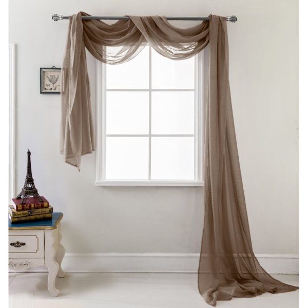 Brannon Solid Sheer Window Scarf CG307 Fashion