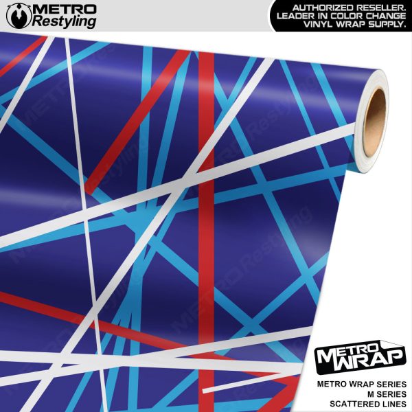Metro Wrap Scattered Lines M Series Vinyl Film Cheap
