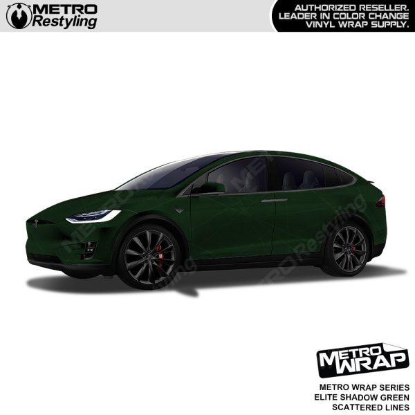 Metro Wrap Scattered Lines Elite Shadow Green Vinyl Film Online Hot Sale - Image 2